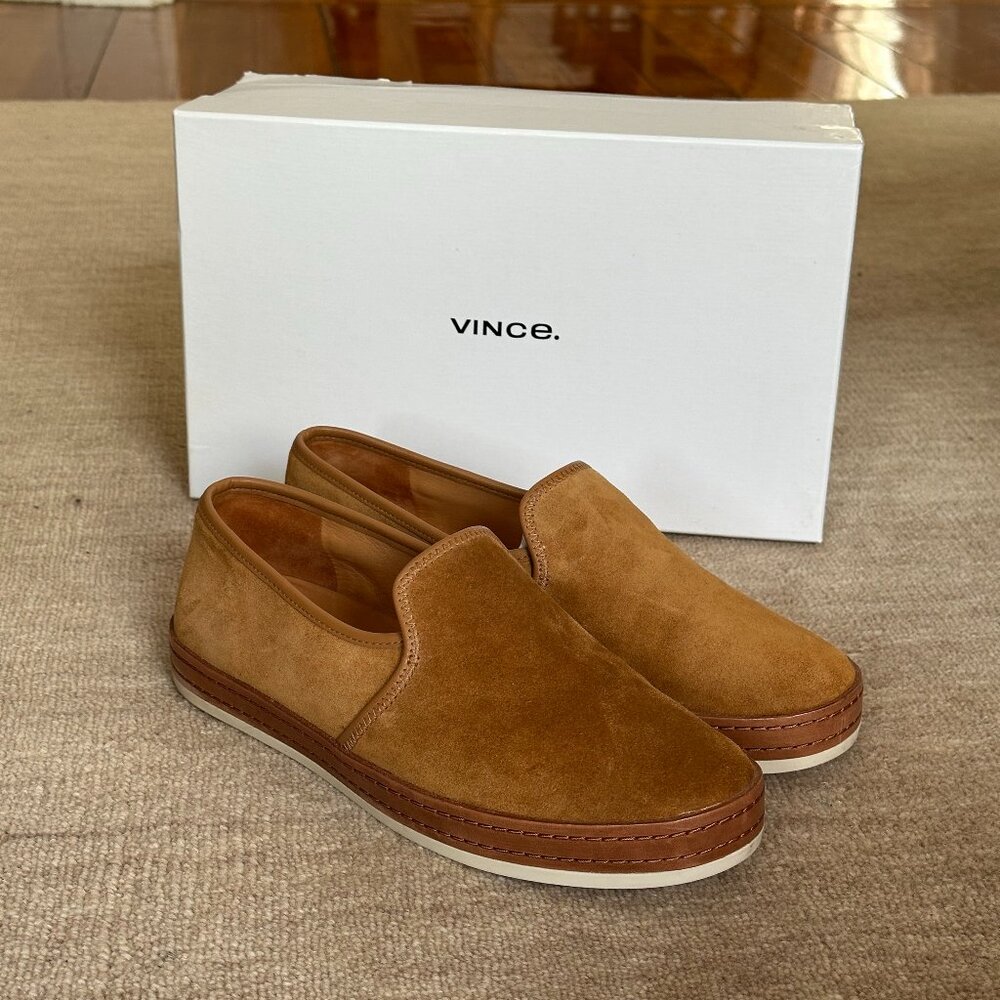 Vince Canella Suede Slip-On Sneakers